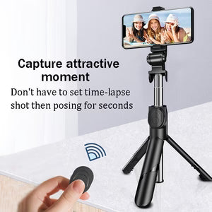 Compatible with Apple, Xt02 Bluetooth Selfie Stick Remote Control High-End Tripod Mobile Phone Universal Live Camera Multifunctional Support Frame