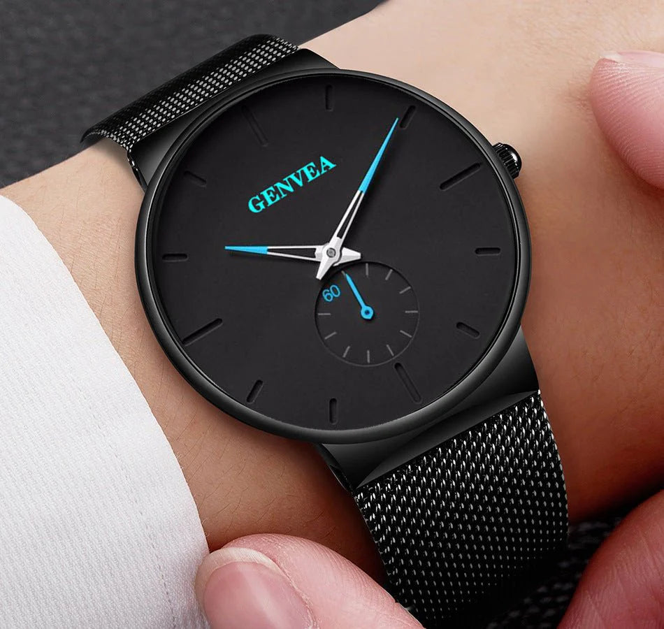Mens Watch Quartz Stainless Steel