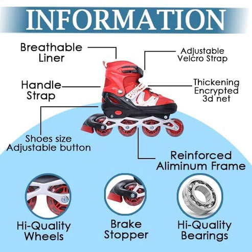 Power Super Adjustable Inline Skates ©